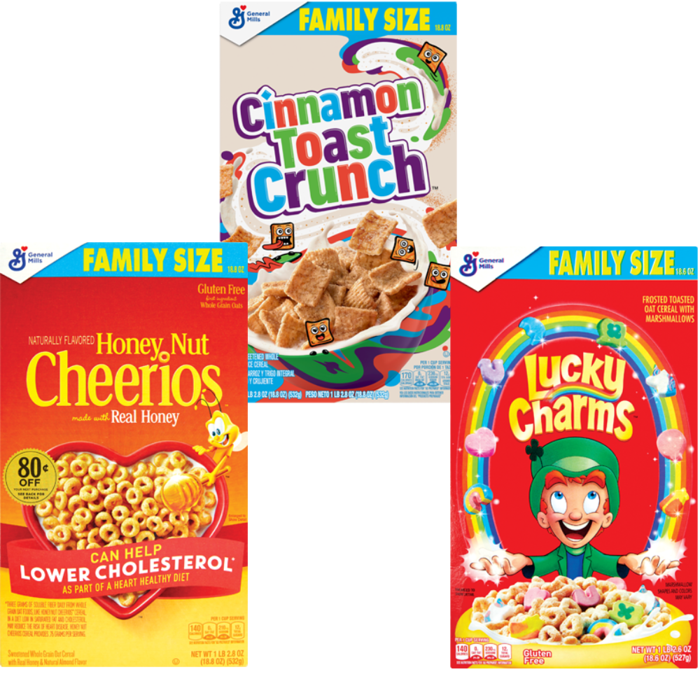 General Mills Cereal or Nature Valley Granola