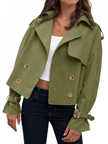 Women's Cropped Trench Coat