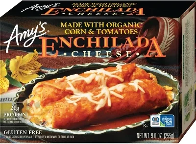 Amy's Organic Gluten Free Frozen Corn & Tomatoes Enchilada - 9oz