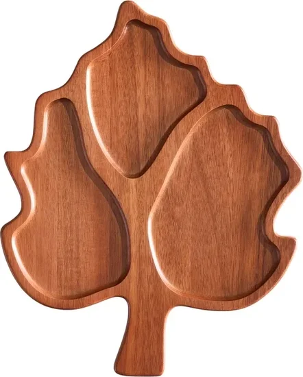 Better Homes & Gardens Leaf Acacia Wood Serving Tray