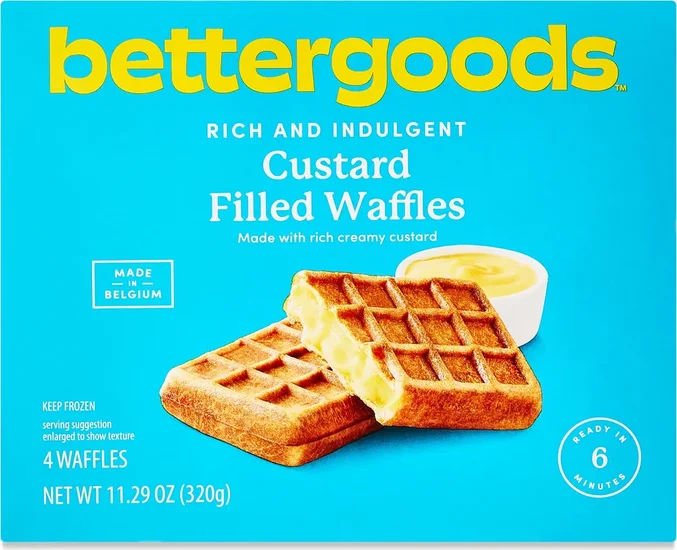 Bettergoods Rich and Indulgent Custard Filled Waffles