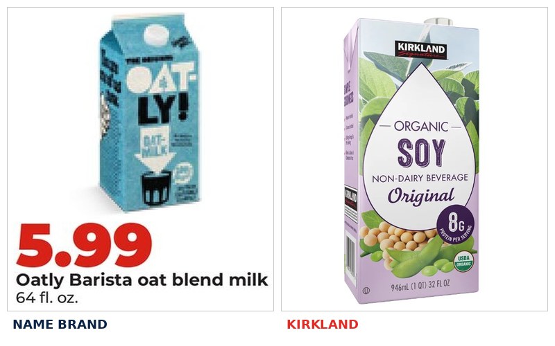 Brand vs Kirkland comparison 1