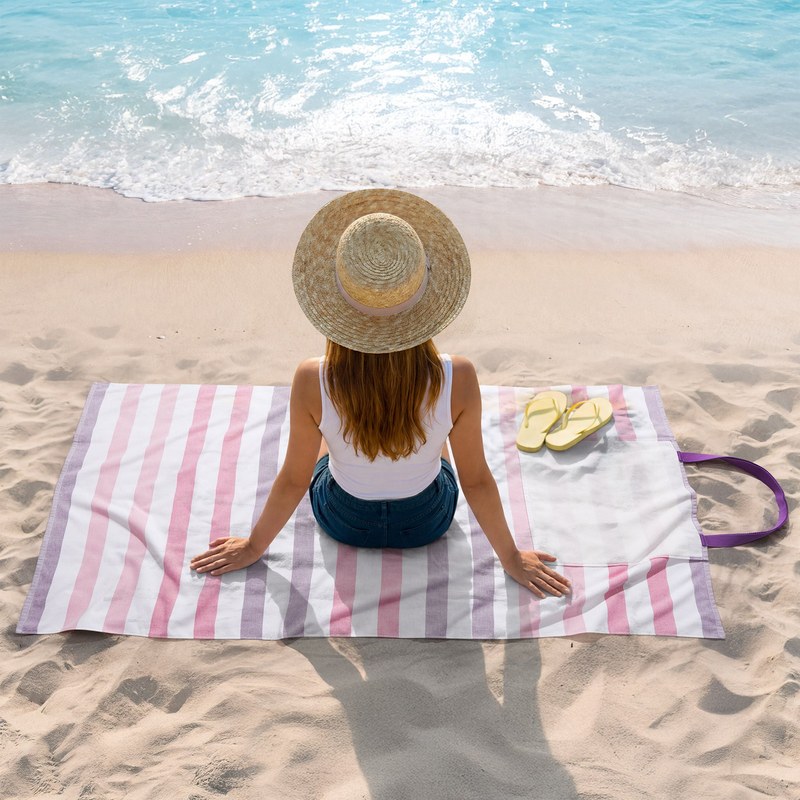 2-in-1 Beach Towel and Tote Bag