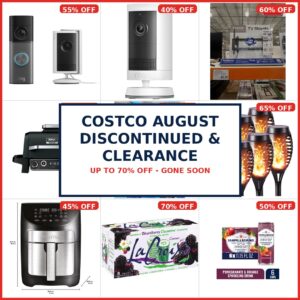 Costco Discontinued Items and Clearance Deals for August 2026