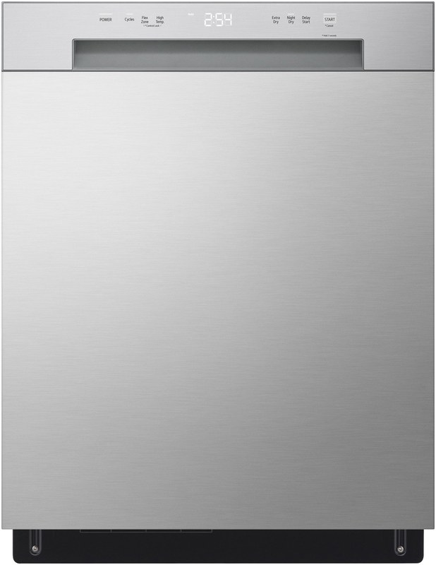 LG Front Control Dishwasher with NeveRust Stainless Steel Tub and Dynamic Dry