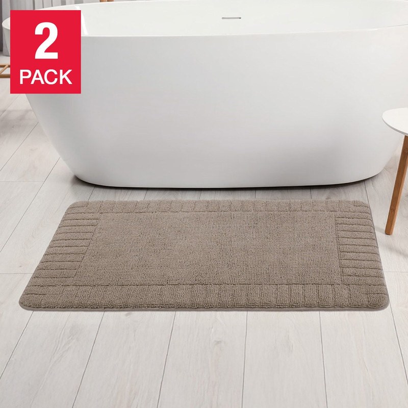 Noodle Memory Foam Bath Rug, 2-pack