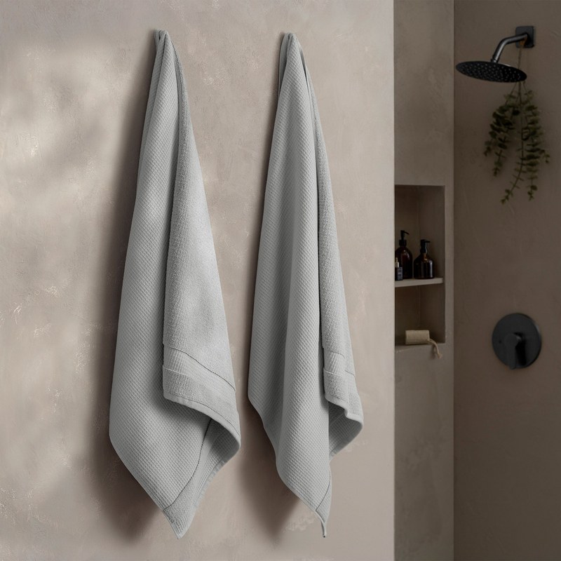 WelHome Waffle Bath Towels, 2-pack