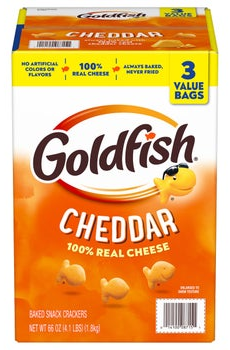 Goldfish Baked Snack Crackers, Cheddar, 66 oz