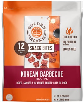 Golden Island Pork Snack Bites, Korean Barbecue, 1.5 oz, 12-count