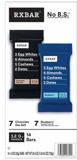 RXBAR Protein Bars, Variety Pack, 14-count