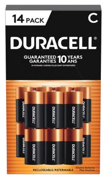 Duracell C Alkaline Batteries, 14-count