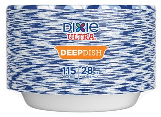 Dixie Ultra Deep Dish Paper Plate, 115-count