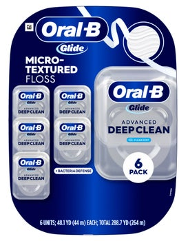Oral-B Glide Advanced Deep Clean Floss, 6-pack