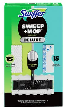 Swiffer Sweep + Mop Deluxe Sweeping Kit, 1 Sweeper + 30 Refills