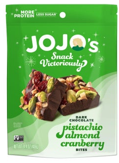 Jojo's Dark Chocolate Pistachio Almond Cranberry Bites, 14.4 oz