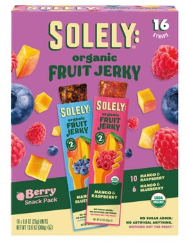 Costco August food find 19: Solely Organic Fruit Jerky Variety Pack, 0.8 oz, 16-count
