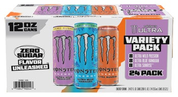 Monster Energy Drink, Ultra Variety Pack, 12 fl oz, 24-count