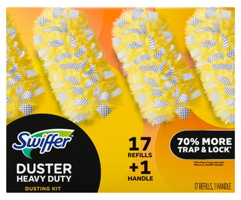 Swiffer Duster Heavy Duty Dusting Kit, 1 Handle + 17 Refills