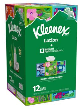 Kleenex Soothing Lotion Facial Tissue, 3-Ply, 85-count, 12-pack