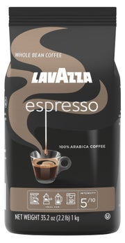 Lavazza Caffé Espresso 100% Premium Arabica Coffee, Whole Bean, 2.2 lbs