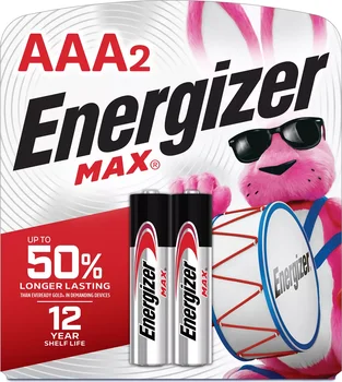 Energizer MAX AAA Batteries (2 Pack), Triple A Alkaline Batteries
