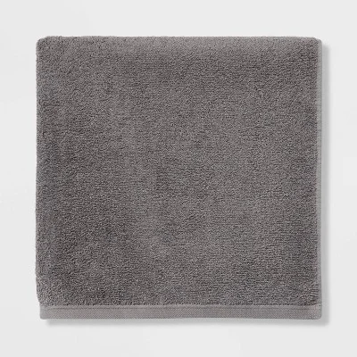 Everyday Oversized Bath Towel Dark Gray - Room Essentials™