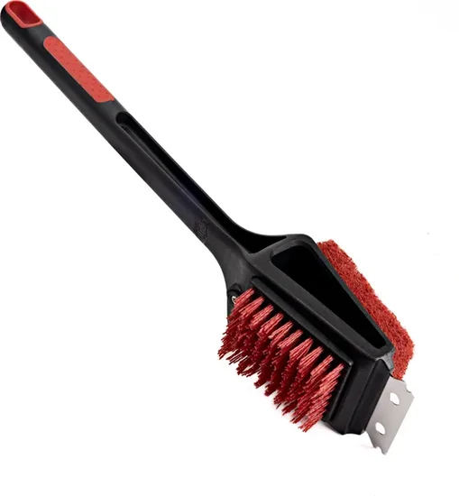 Expert Grill 3-in-1 Cold Grill Brush with Stainless Steel Scraper