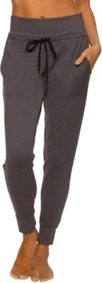 Felina Women's Velvety Soft Jogger (Charcoal Heather, Small)