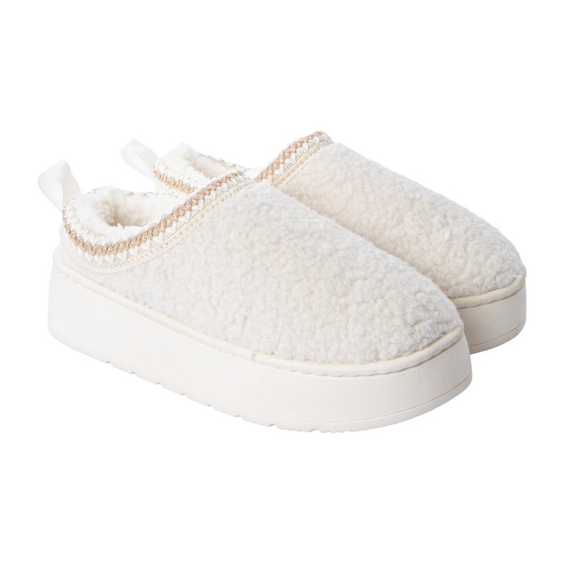 Sole Mates Sherpa Platform Slipper Shoes