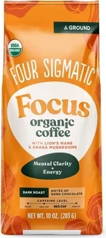Four Sigmatic Lion's Mane Chaga Mushroom Dark Roast Ground Coffee - 10oz