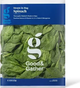 Fresh Steam-in-Bag Spinach - 9oz - Good & Gather™