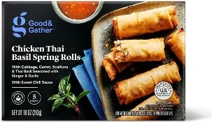 Frozen Chicken Thai Basil Spring Rolls - 10oz/5ct - Good & Gather™