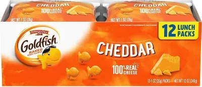 Goldfish Cheddar Crackers Snack Packs - 1oz/12ct