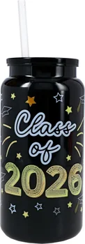 Graduation Tumbler With Straw, 1-ct.