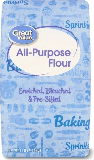 Great Value All-Purpose Enriched Bleached Wheat Flour, 5 lb Bag