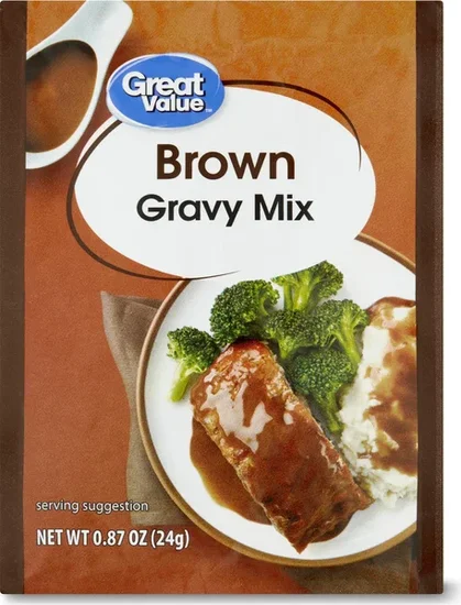 Great Value Brown Gravy Mix, 0.87 oz Packet