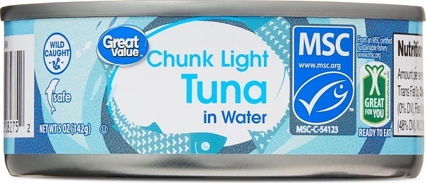 Great Value Chunk Light Tuna in Water, 5 oz