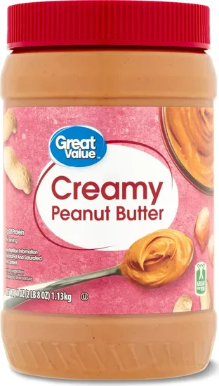 Great Value Creamy Peanut Butter, 40 oz