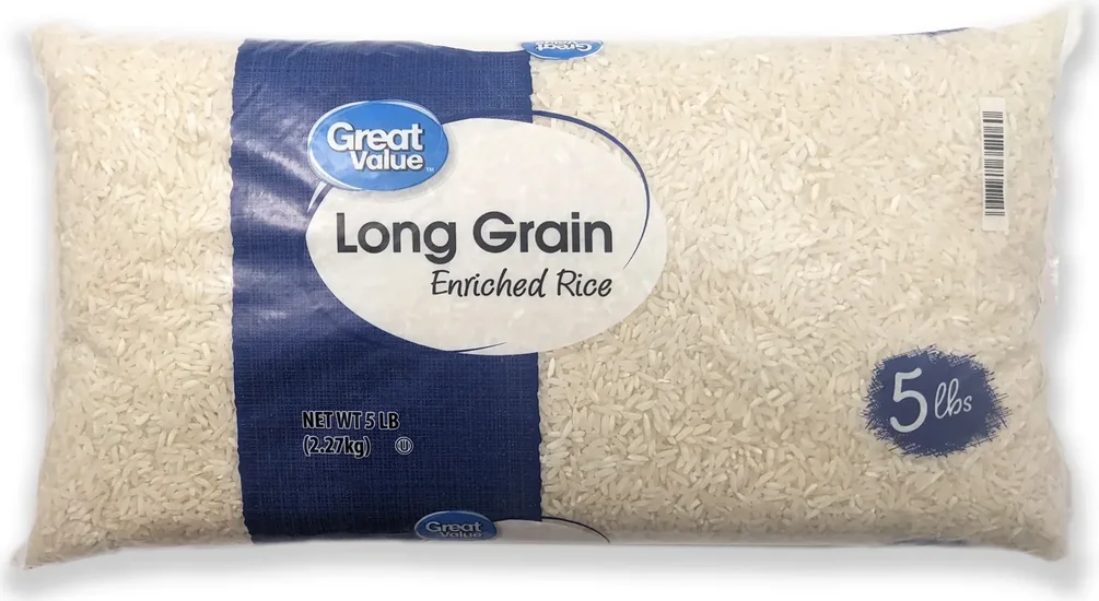 Great Value Long Grain Enriched Rice, 5 lbs