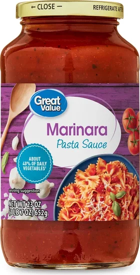 Great Value Marinara Pasta Sauce, 23 oz
