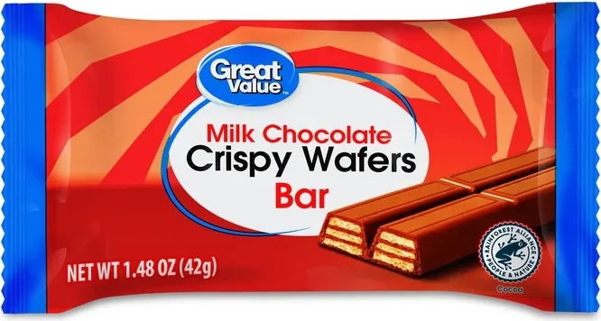 Great Value Milk Chocolate Crispy Wafer Bar
