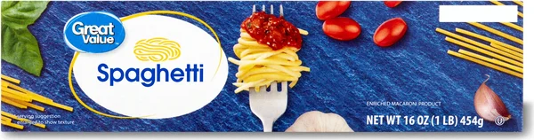 Great Value Spaghetti, 16 oz