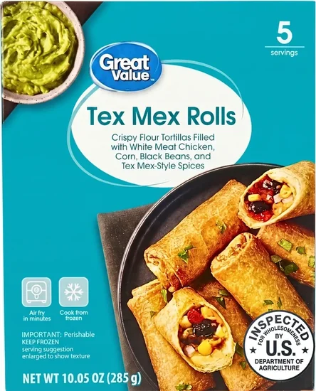 Great Value Tex Mex Rolls, 10.05 oz, 5 Count, Frozen