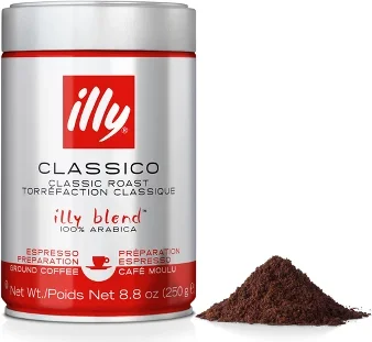 Illy Classico Medium Roast Espresso Ground Coffee - 8.8oz