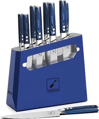Imarku 15-Piece Japanese Stainless Steel Knife Set