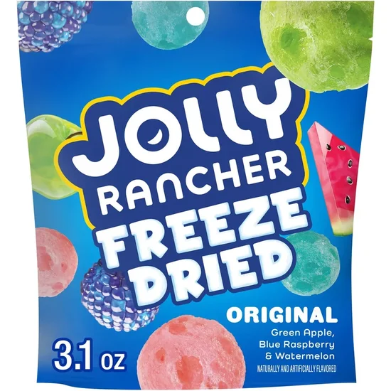 Jolly Rancher Freeze Dried Original Fruit Flavored Candy, Bag 3.1 oz