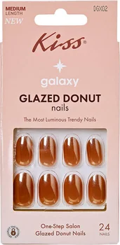 KISS Galaxy One-Step Salon Glazed Donut Nails - Medium Length, 24 ct