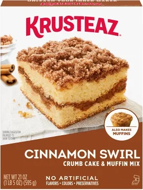 Krusteaz Cinnamon Crumb Cake & Muffin Mix -21oz
