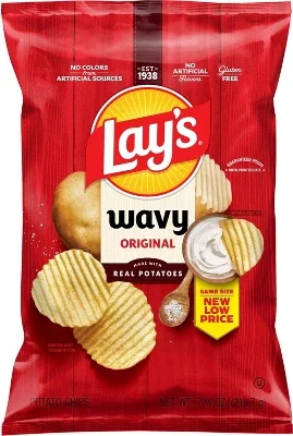 Lay's Wavy Original Potato Chips - 7.75oz