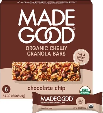 MadeGood Chocolate Chip Granola Bars - 5.1oz/6pk